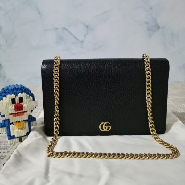 Gucci链条包 99新