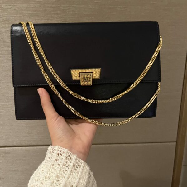 Dior 稀有中古款 千鸟格扣