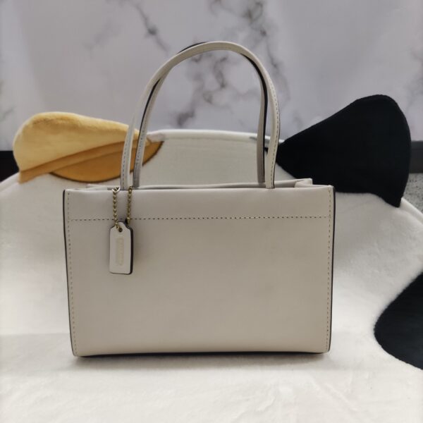 Chanel  White Carry Tote Bag, Classic Coach Handbag with Shoulder Strap & Dust Bag, 98% New Condition