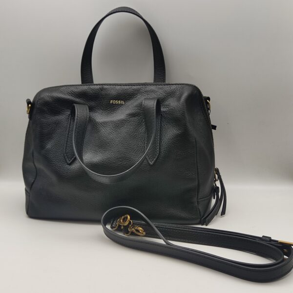 Fendi Fossil Black Boston Crossbody Bag, Stylish and Practical, Nearly New Condition
